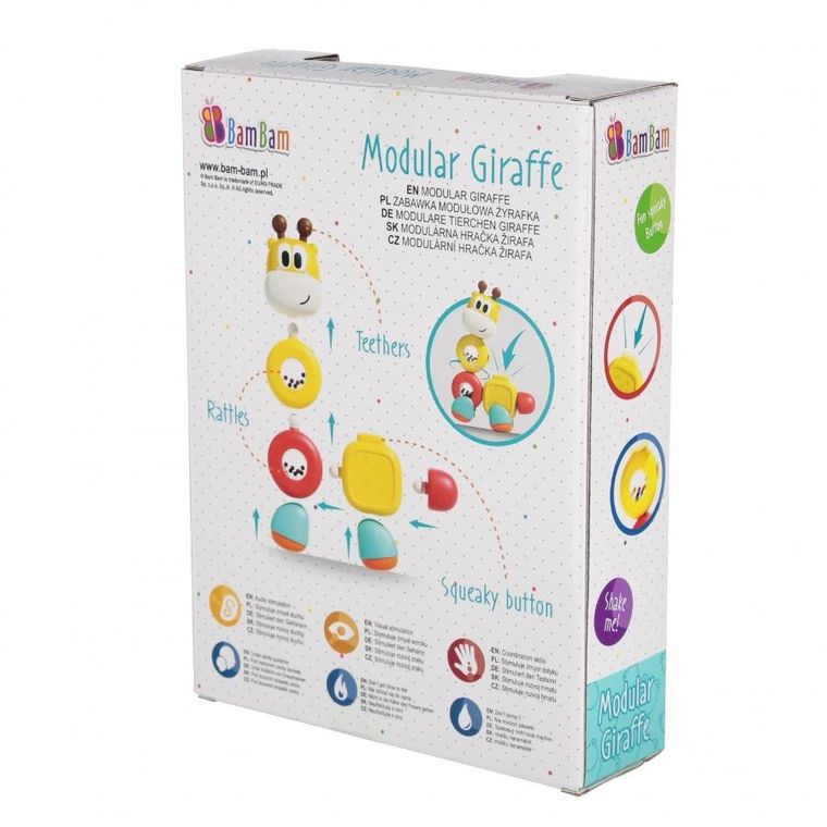 Bam Bam, Modułowa Żyrafka, zabawka sensoryczna