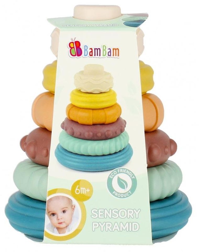 Bam Bam, piramidka sensoryczna, pastelowa