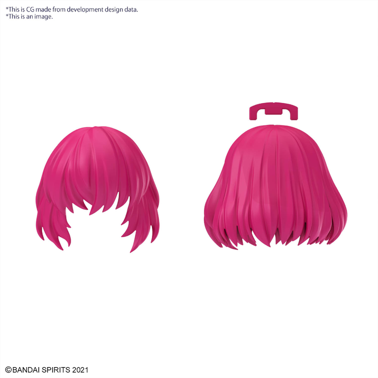 Bandai, 30 Minutes Sisters, Option Hair Style Parts, Vol.10, All 4 Types, dodatkowe elementy do modelu kolekcjonerskiego