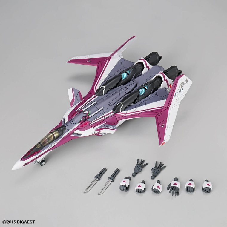 Bandai, HG, Vf-31c Siegfried, Mirage Farina Jenius Use, model kolekcjonerski do składania, 1:100