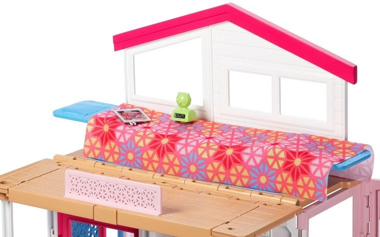Barbie, 2-poziomowy domek Barbie, zestaw bez lalki