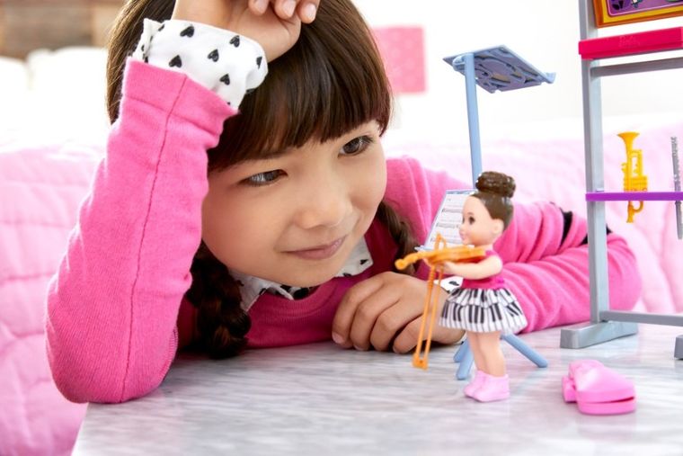 Barbie, Kariera, Nauczycielka muzyki, zestaw z lalką i akcesoriami