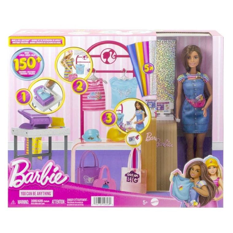 Barbie, Projektantka mody, zestaw z lalką i akcesoriami