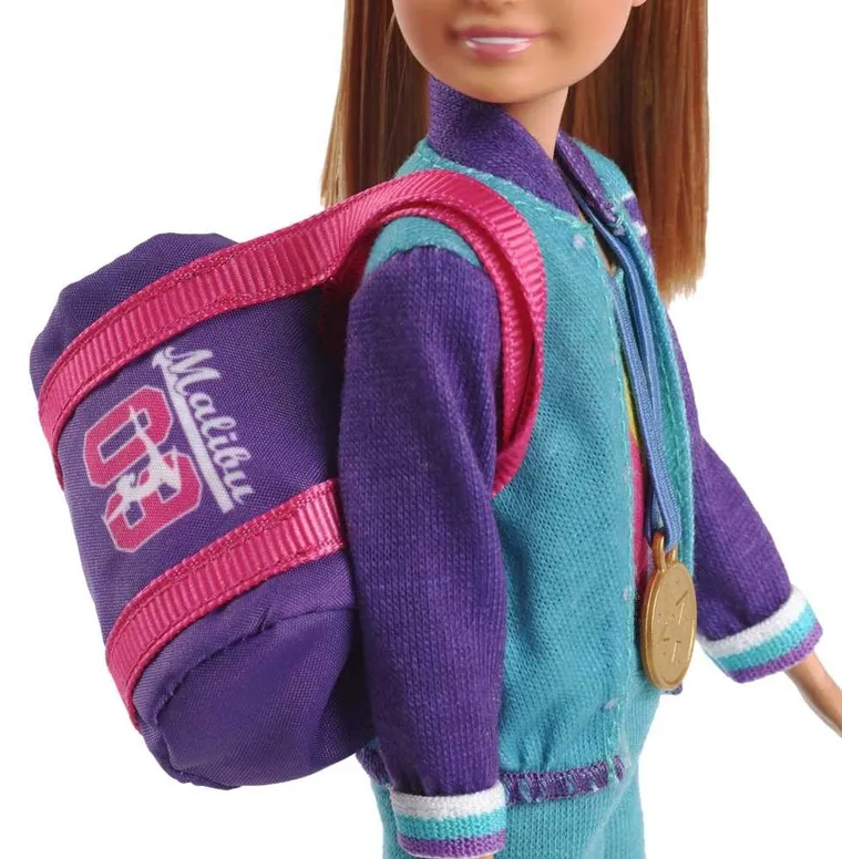 Barbie, Stacie Gimnastyczka, zestaw z lalką i akcesoriami