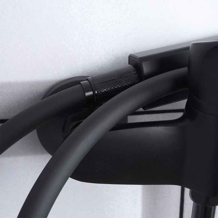 Bathroom Solutions, wąż prysznicowy, czarny, 150 cm