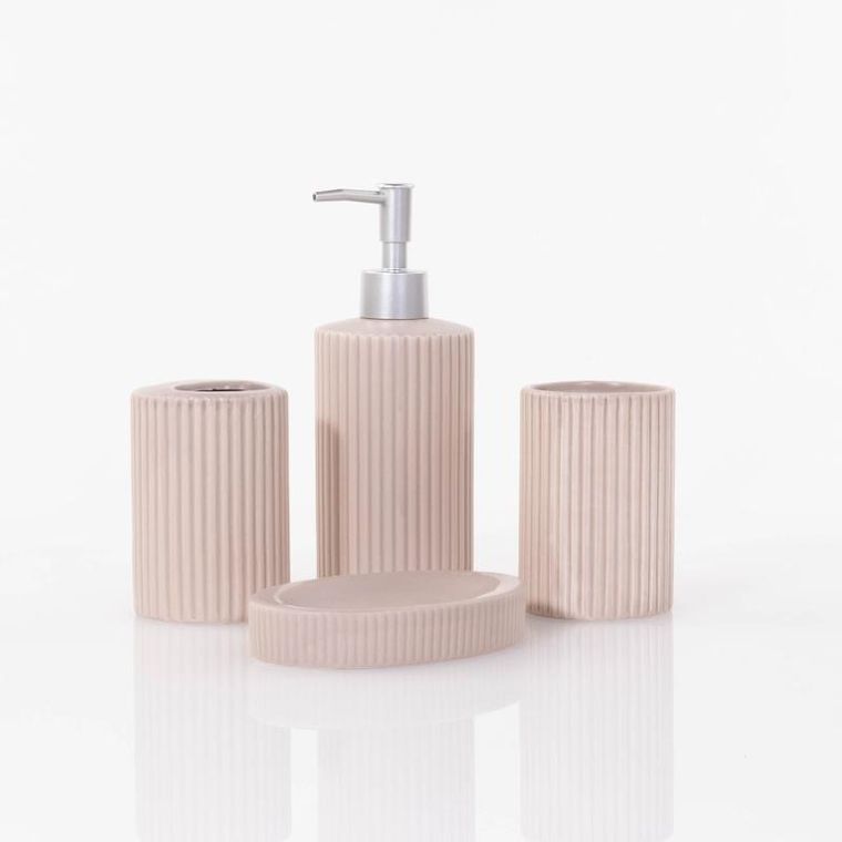 Bathroom Solutions, zestaw ceramicznych akcesoriów łazienkowych, 4 elementy