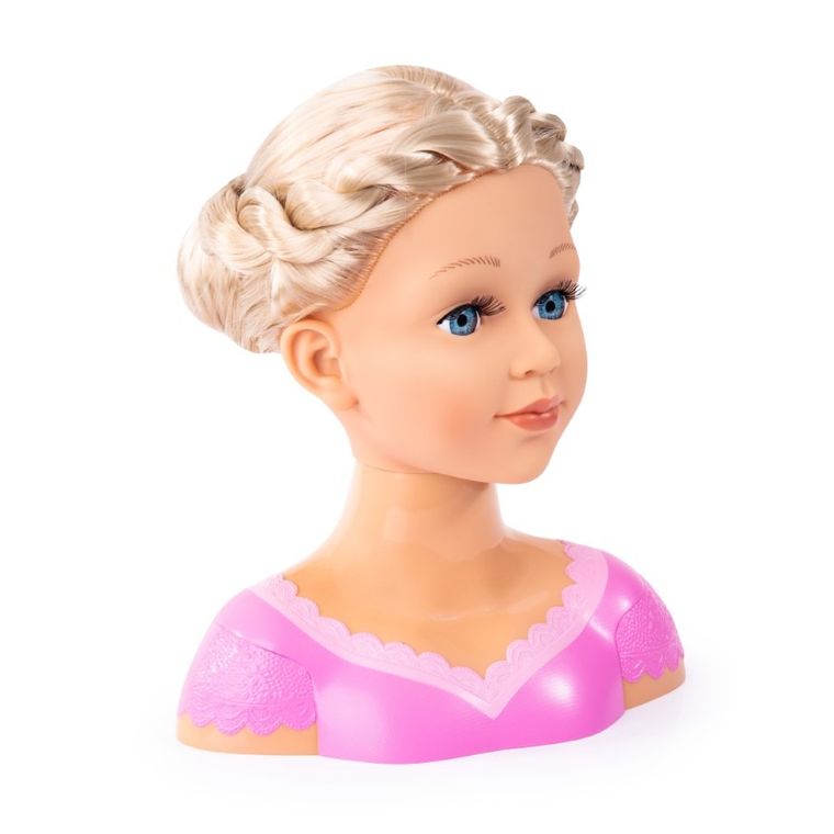 Bayer Design, Charlene, Super Modelka, głowa do stylizacji fryzur z akcesoriami, blondynka, 27 cm