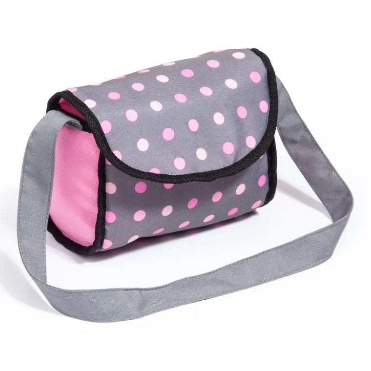 Bayer Design, City Star Combi, głęboki wózek dla lalek z torbą, szaro-różowy