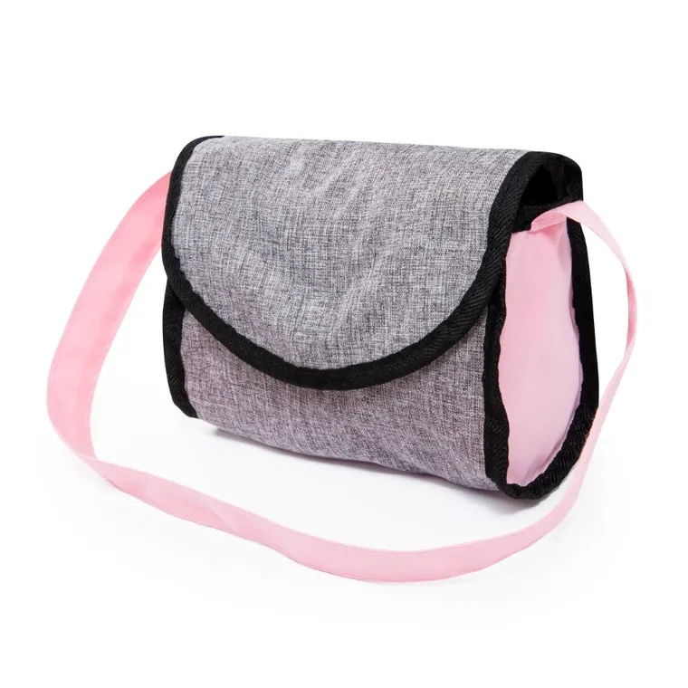 Bayer Design, Cosy, głęboki wózek dla lalek, zestaw z torbą i przewijakiem, szaro-różowy