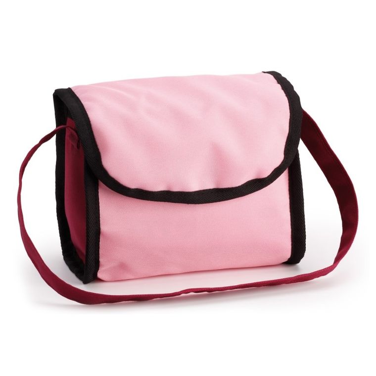 Bayer Design, Trendy, głęboki wózek dla lalek z torbą, czerwono-różowy