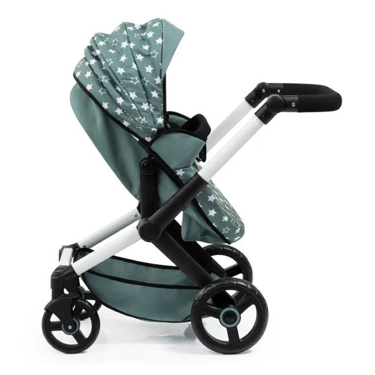 Bayer Design, Xeo Combi, głęboki wózek dla lalek z torbą, skandynawska zieleń