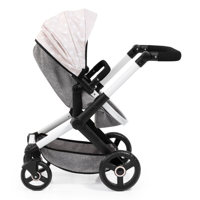 Bayer Design, Xeo Combi, głęboki wózek dla lalek z torbą, szaro-beżowy
