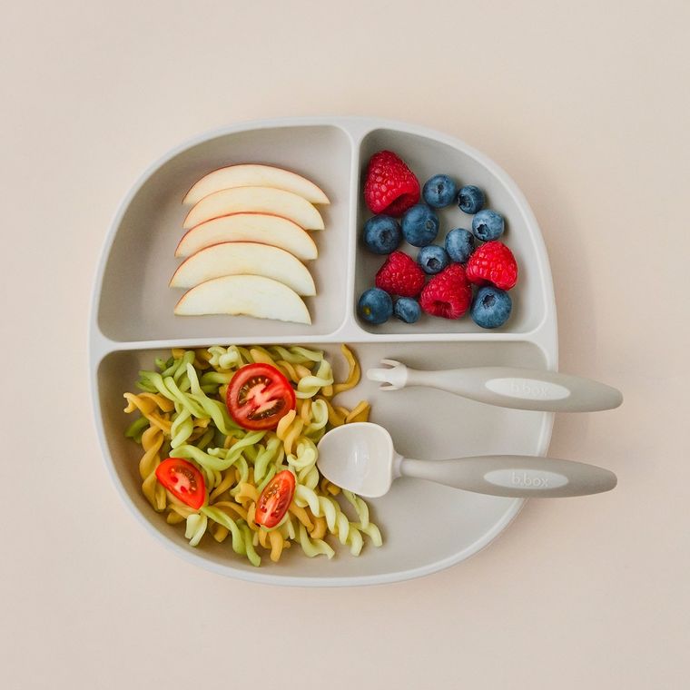 b.box, pierwsze sztućce BLW dla niemowląt, latte