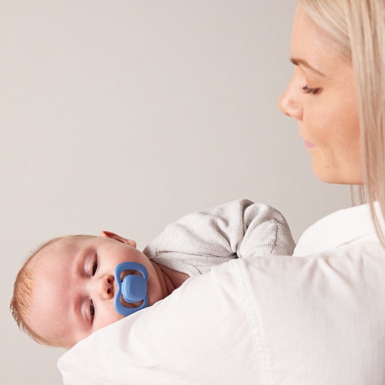 b.box, smoczek symetryczny, 0-6m, niebieski/błękitny, 2 szt.