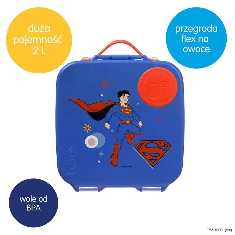 B.box, Superman, lunchbox
