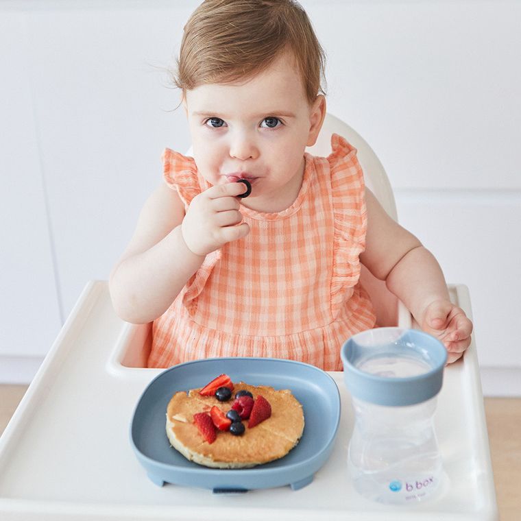 b.box, talerzyk z przyssawką 2w1, błękitny