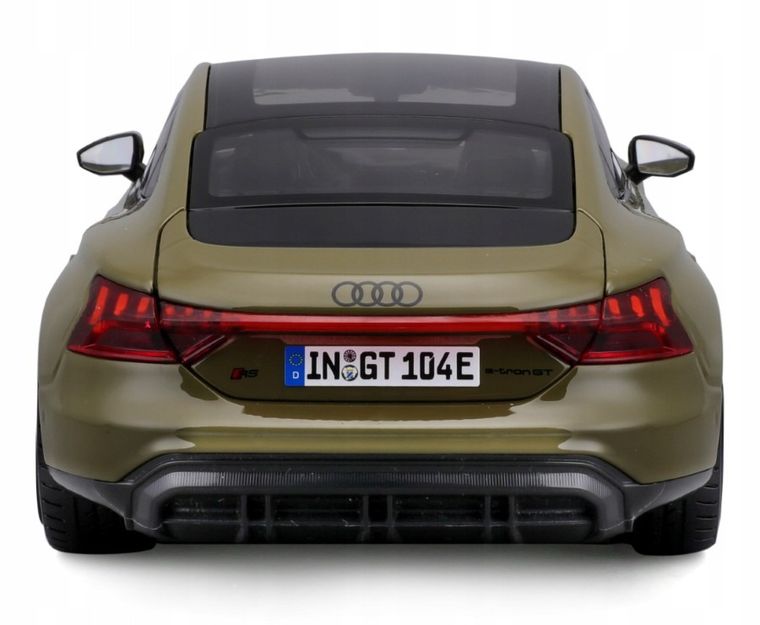 Bburago, 2022 Audi RS E-Tron GT, model pojazdu, green, 1:18