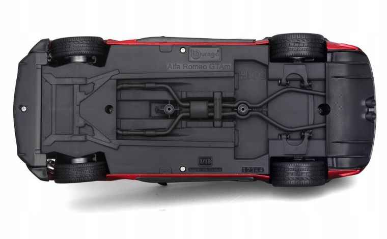 Bburago, Alfa Romeo Giulia GTA Metal, model pojazdu, red, 1:18