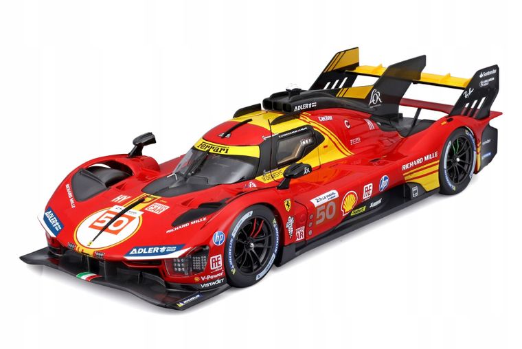 Bburago, Ferrari 499P LMH FIA 24h Le Mans Hypercar 2024, model pojazdu, 1:18
