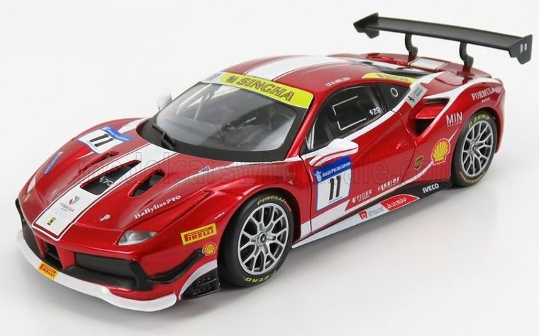 Bburago, Ferrari Racing Model Kit, 488 Challenge, 499P LMH, pojazd sportowy, 1:24, 1 szt.