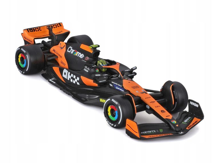 Bburago, McLaren F1 MCL38 Miami GP, Bolid F1, model pojazdu, 1:43