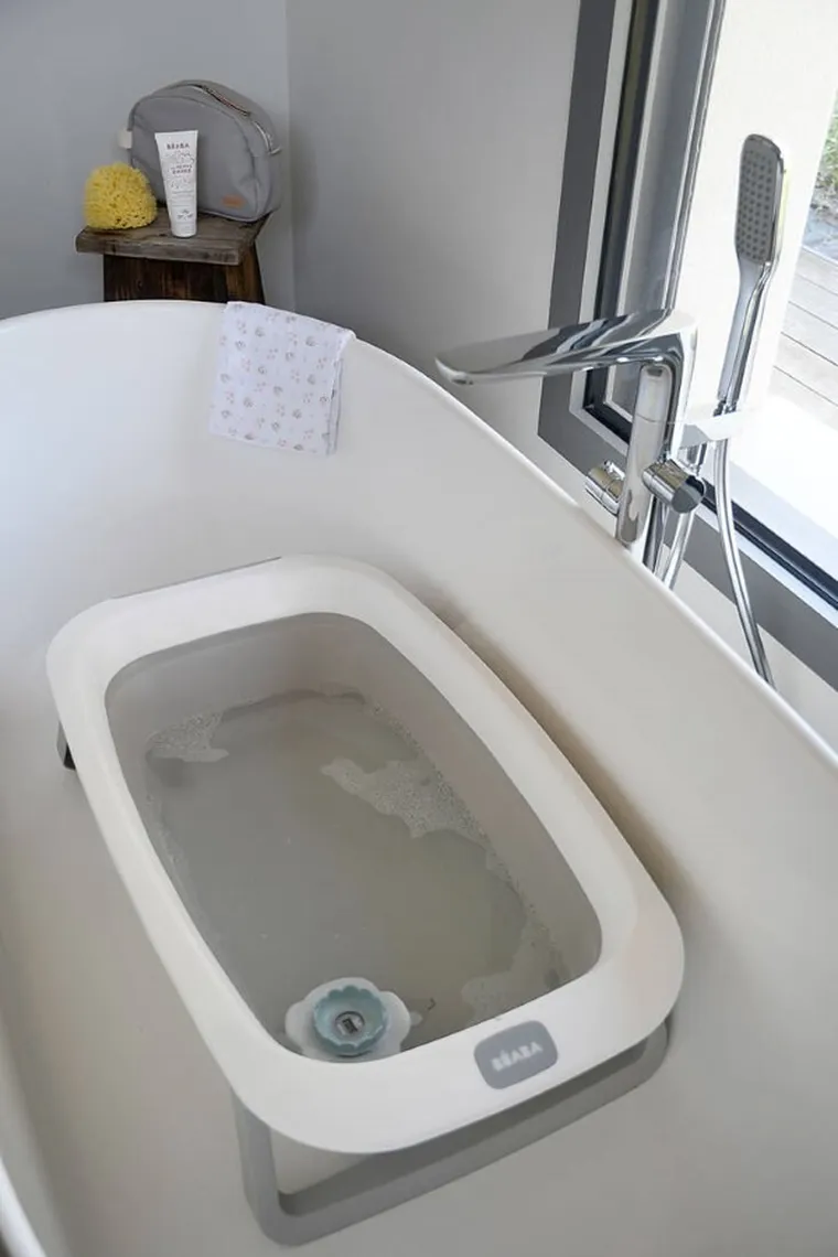 Beaba, Eazy Pop, składana wanienka, Camele'O Gris velours