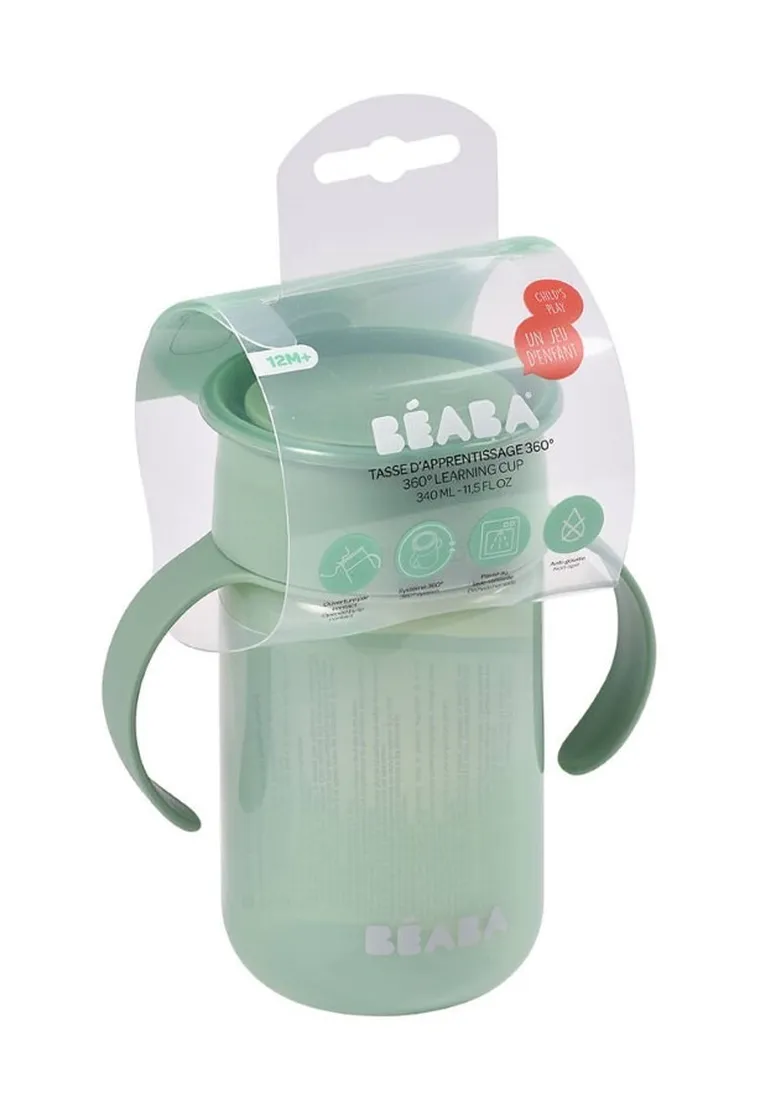 Beaba, kubek treningowy 360°, Sage Green