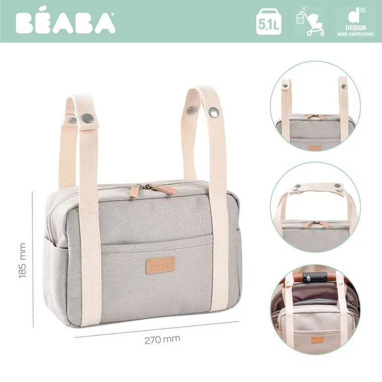 Beaba, Mini Paris, organizer do wózka, Pearl Grey