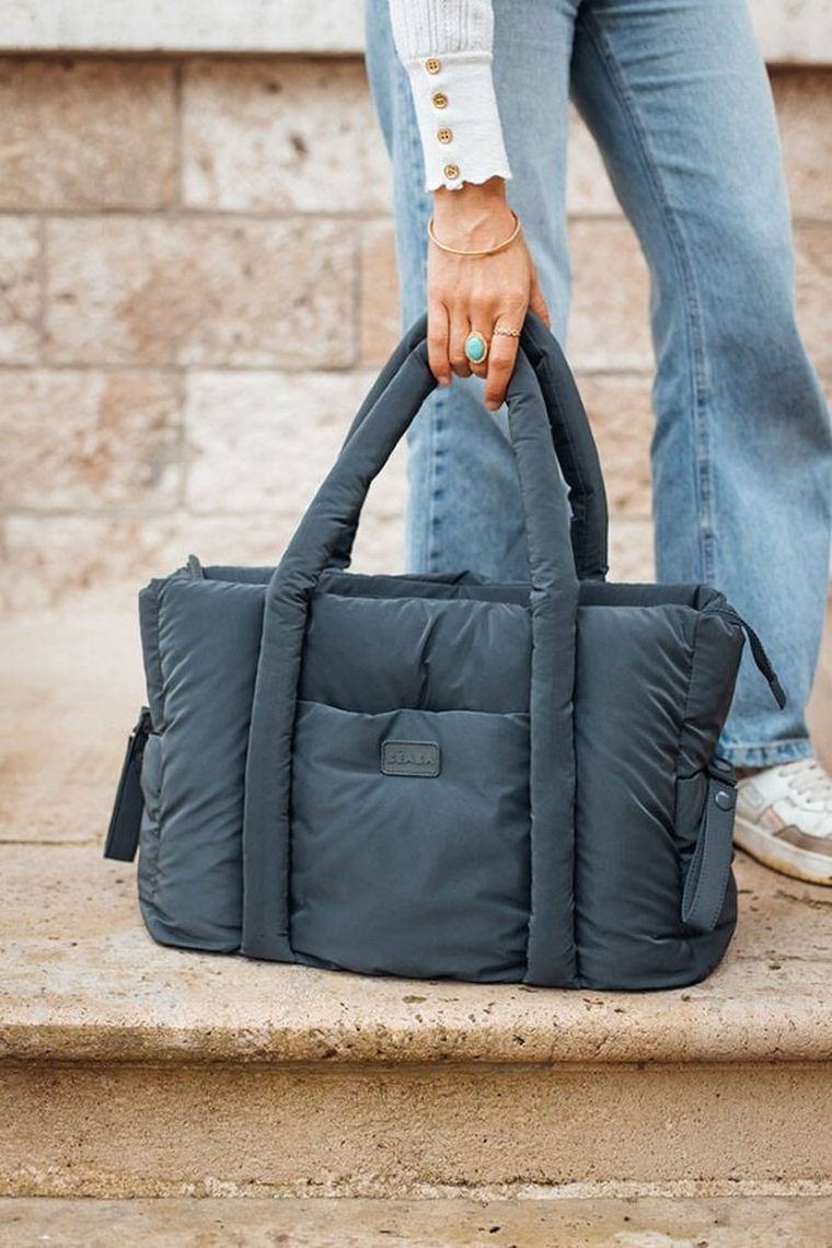 Beaba, Puffy Paris, torba dla mamy, Dark heather grey