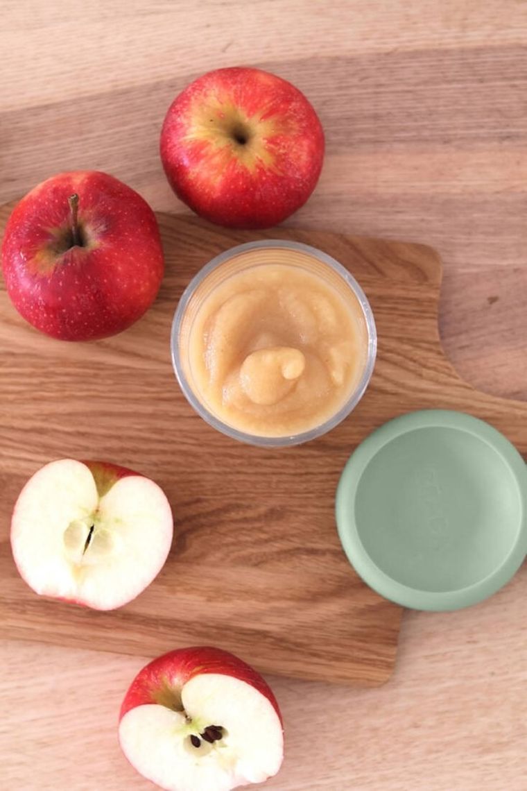 Beaba, słoiczek szklany z zamknięciem, Sage Green, 250 ml