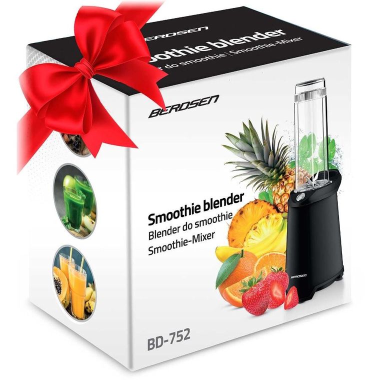 Berdsen, blender do smoothie 350W, czarny, BD-752