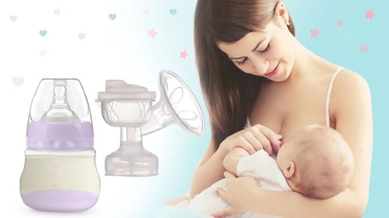 Berdsen, dwufazowy laktator elektryczny, fioletowy