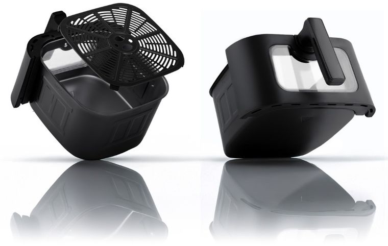 Berdsen, frytkownica beztłuszczowa, air fryer, czarny, BD-661