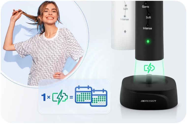 Berdsen, Galaxy Duo, szczoteczka soniczna do zębów, 2 szt.