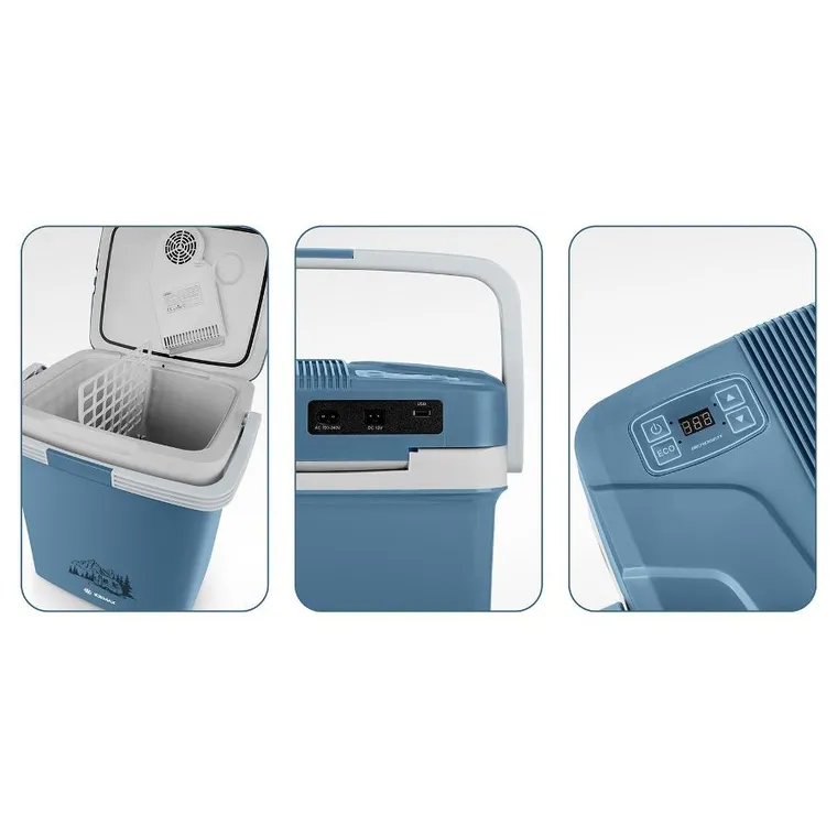 Berdsen, Icemax, lodówka turystyczna, tryb ECO, 26l, niebieska