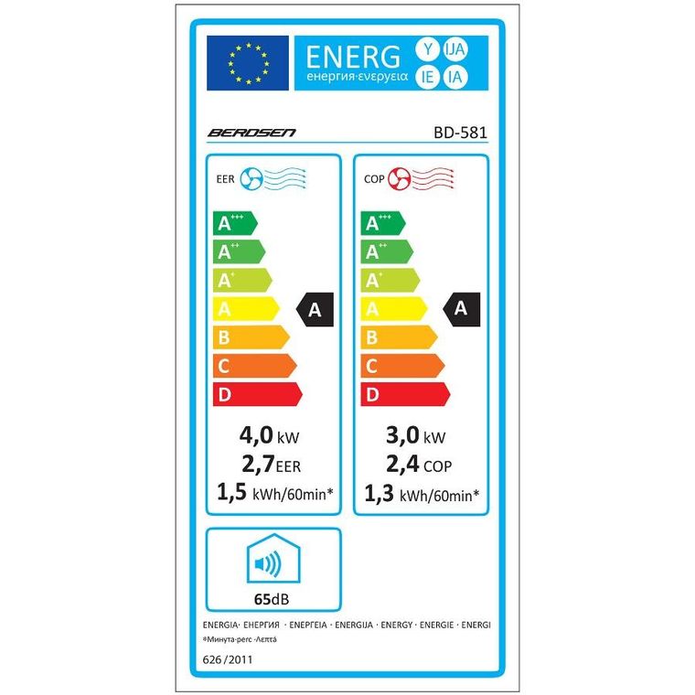 Berdsen, klimatyzator przenośny, 14000 BTU, BD-581