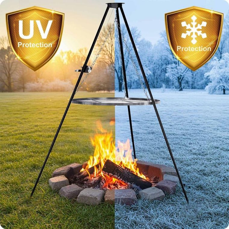 Berdsen, palenisko ogrodowe, trójnóg