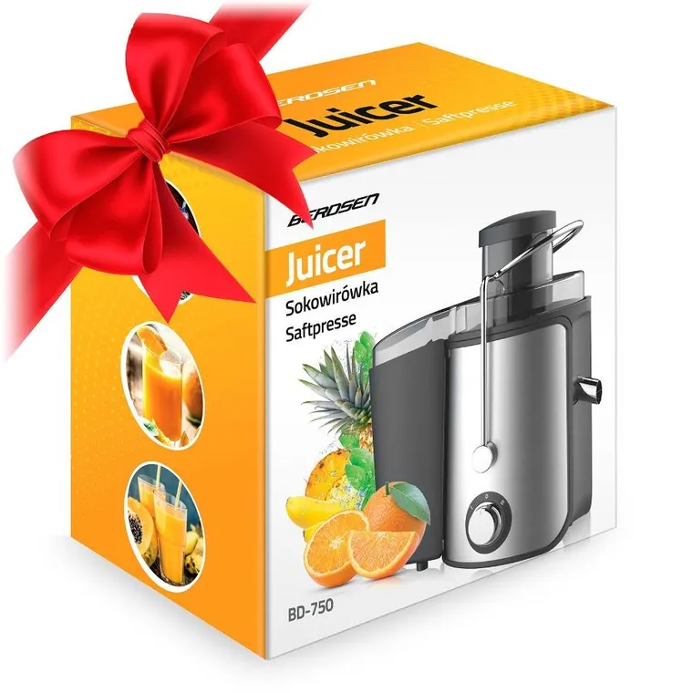 Berdsen, sokowirówka 600W, czarna, BD-750