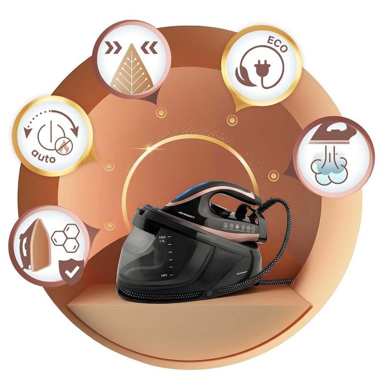 Berdsen, stacja parowa żelazko, generator pary, ceramiczna powłoka, 3000W, BD-334