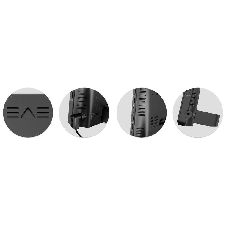 Berdsen, stacja pogodowa z wyświetlaczem, BD-906, czarna