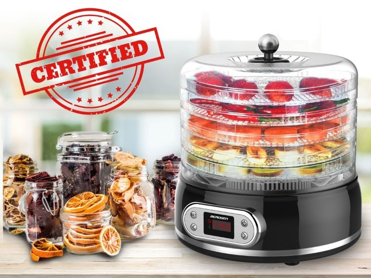 Berdsen, suszarka spożywcza do grzybów i owoców, 400W 10L