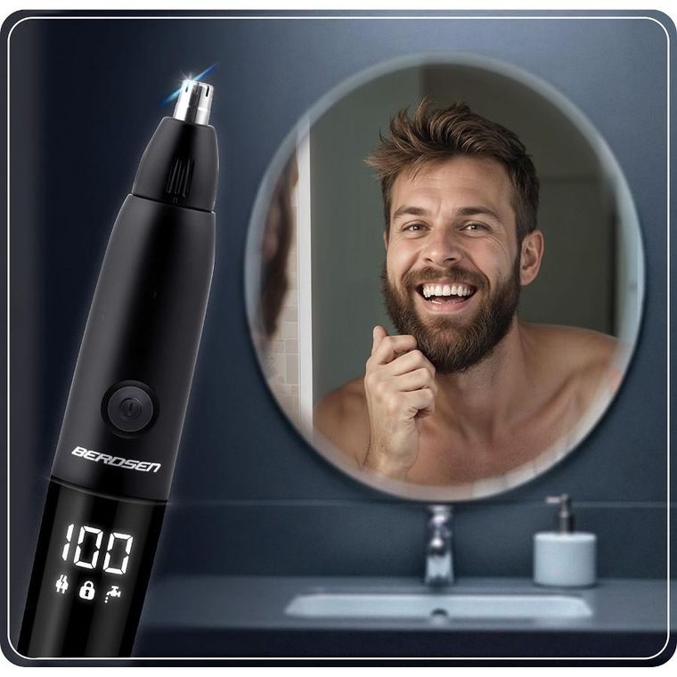 Berdsen, trymer do nosa i uszu, czarna