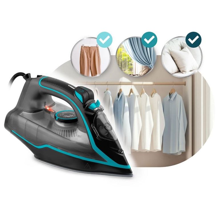 Berdsen, żelazko parowe, ceramiczna powłoka, praca w pionie, 2600W, BD-331