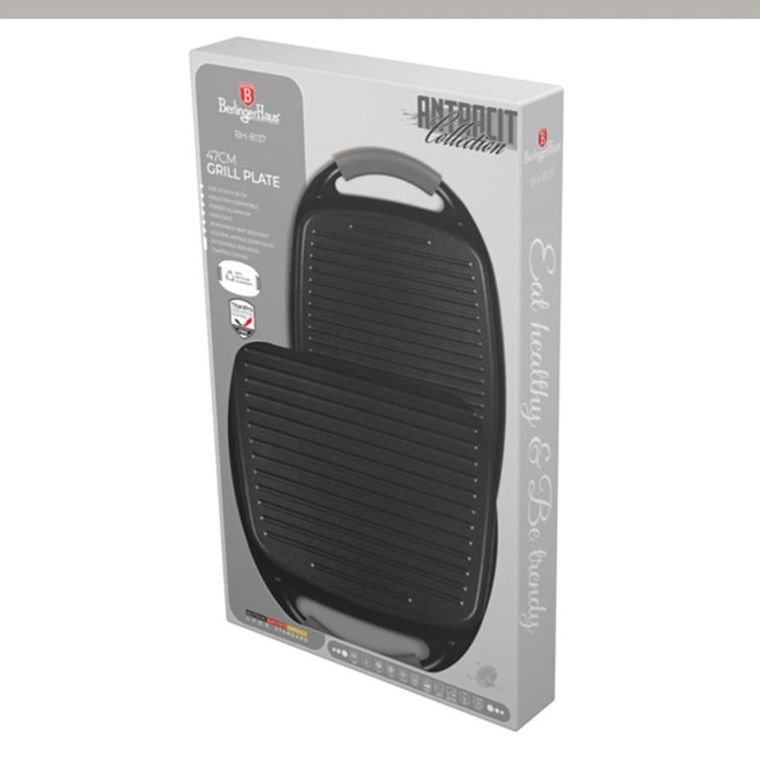Berlinger Haus, Anthracite, płyta grillowa tytanowa, 47 cm