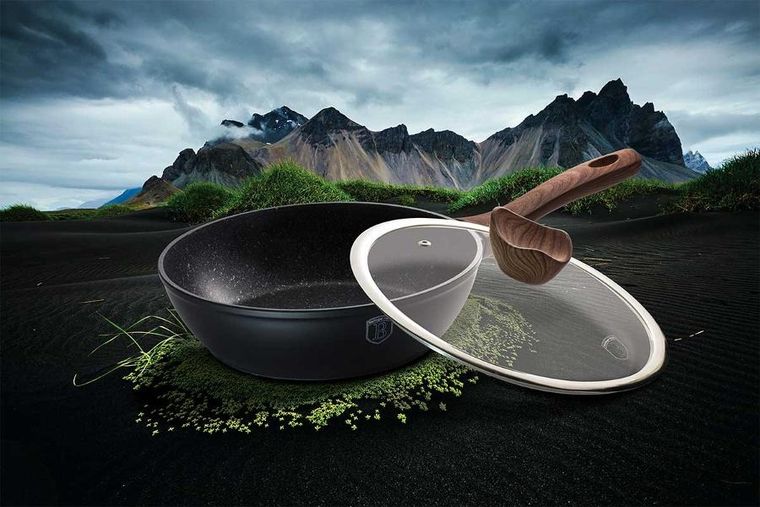 Berlinger Haus, patelnia granitowa, Ebony Rosewood, 24 cm