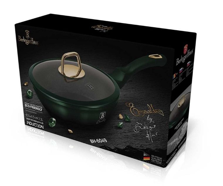 Berlinger Haus, patelnia tytanowa, Emerald, 24 cm