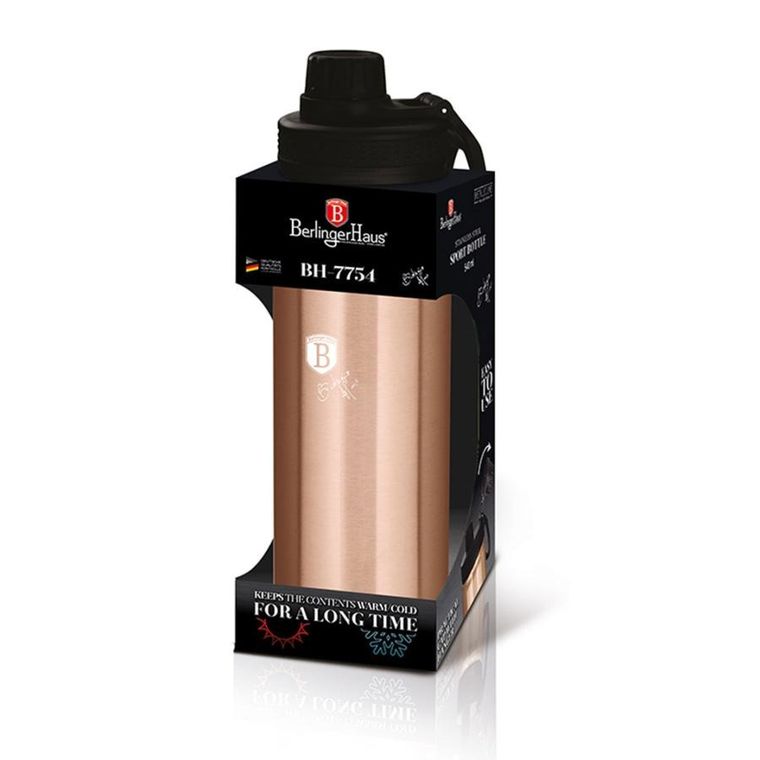 Berlinger Haus, Rose Gold, sportowa butelka, 540 ml, BH-7754