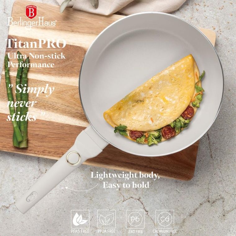 Berlinger Haus, Sahara, Flip, wok patelnia tytanowa, 26 cm