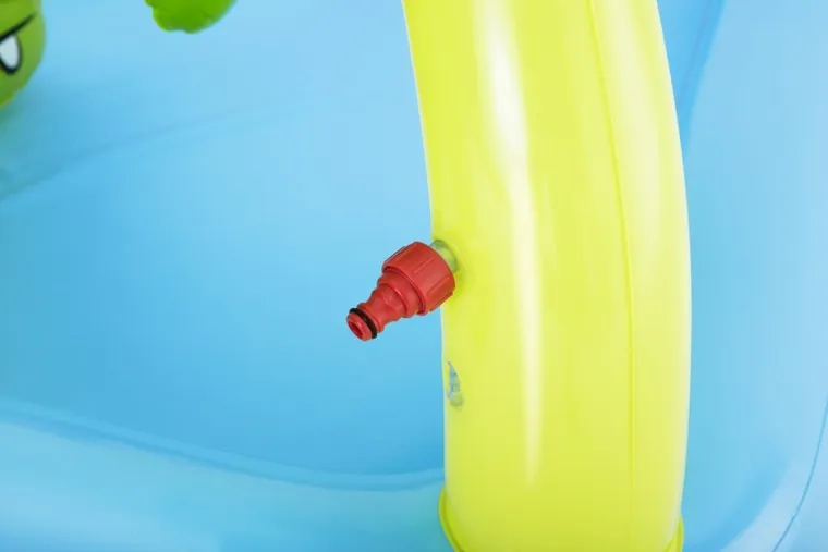 Bestway, basen dmuchany, plac zabaw ze zjeżdżalnią, akwarium, 239-206-86 cm