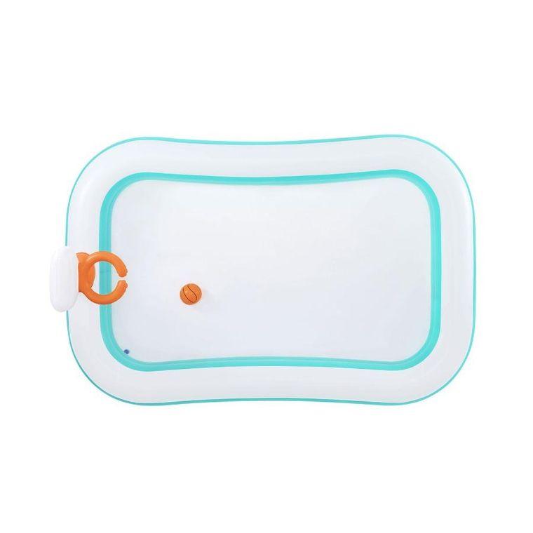 Bestway, basen dmuchany z piłką i obręczą, prostokątny, 251-168-102 cm